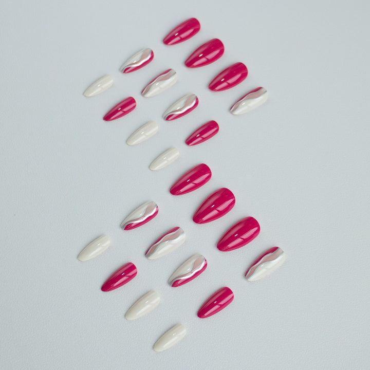 Artistic Wave Design Nail Art