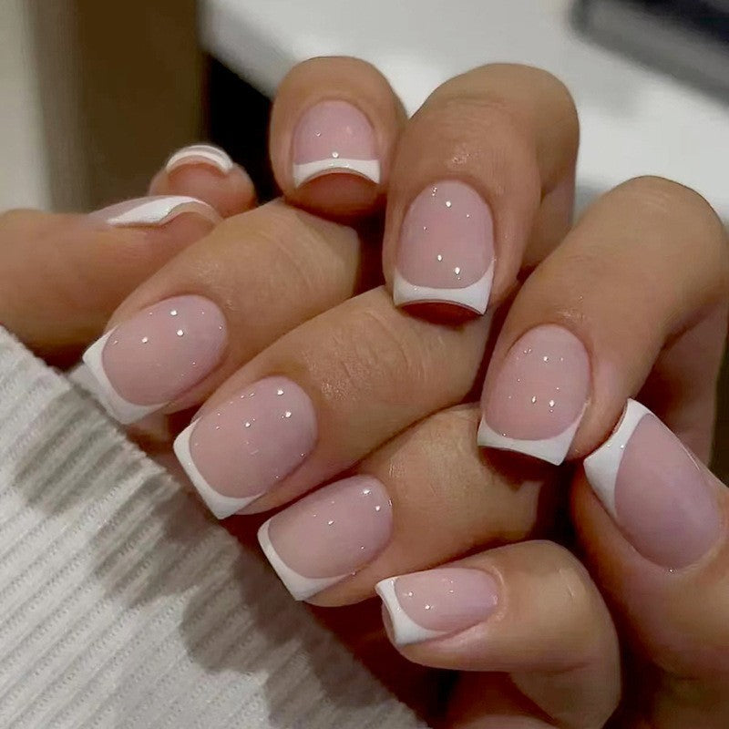 Elegant Floral Bow Press-On Nail Tips Stornfield
