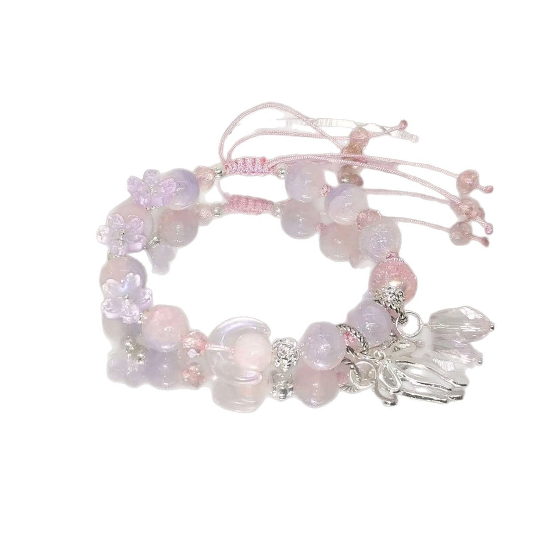 Handmade Floral Bead Charm Bracelet Stornfield