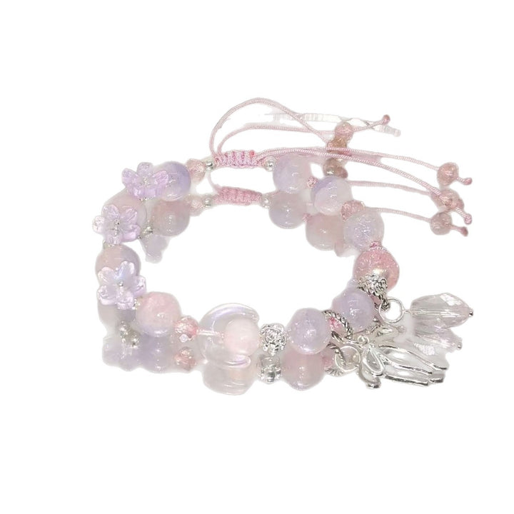 Handmade Floral Bead Charm Bracelet Stornfield