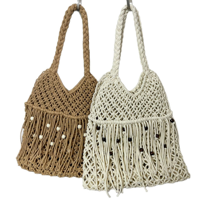 Macrame Crossbody Bag with Tassels Stornfield