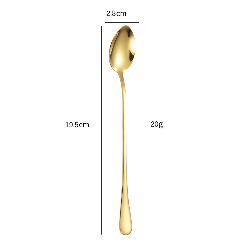 Elegant teaspoon with polished gold surface Stornfield