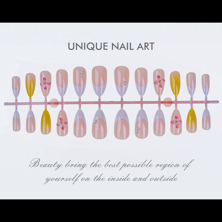 Elegant Press-On Nail Art Set Stornfield