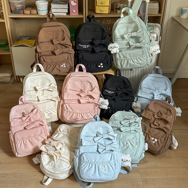 Stylish Bow-Accented Backpack Stornfield