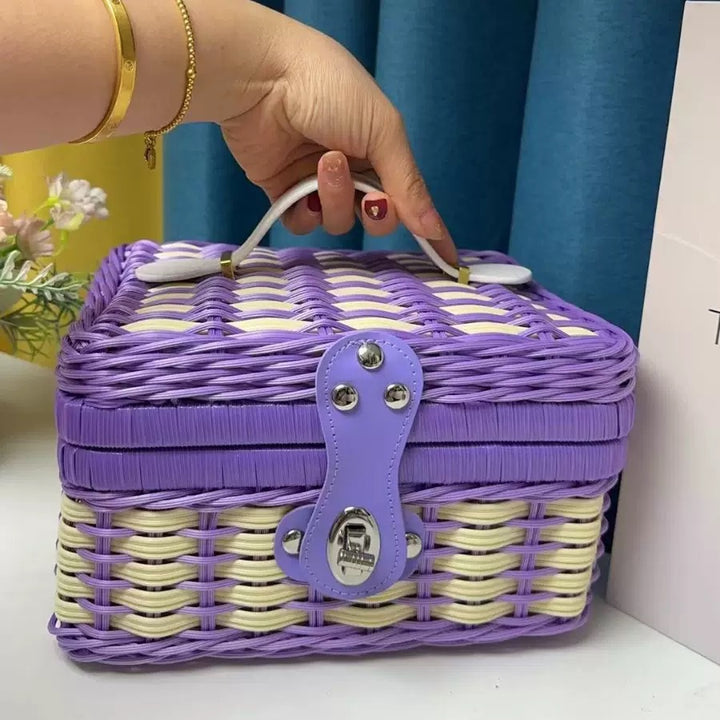 Women Robust Rattan Storage Box Stornfield