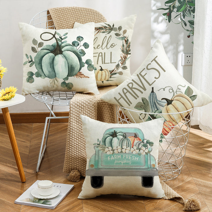 Women Decorative Pillowcase with Stylish Pumpkin Design Stornfield