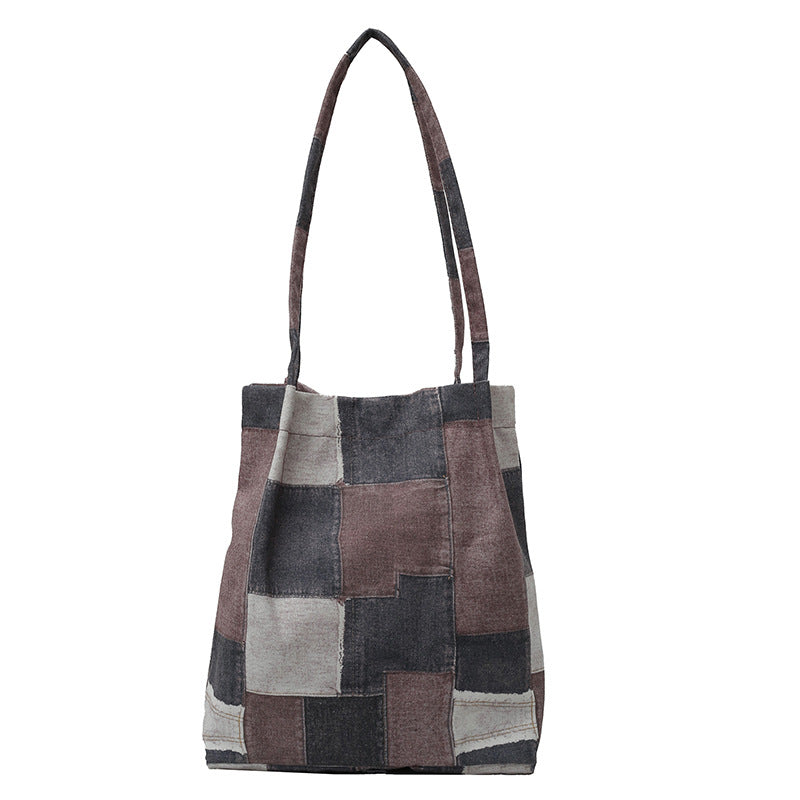 Stylish Patchwork Tote Bag