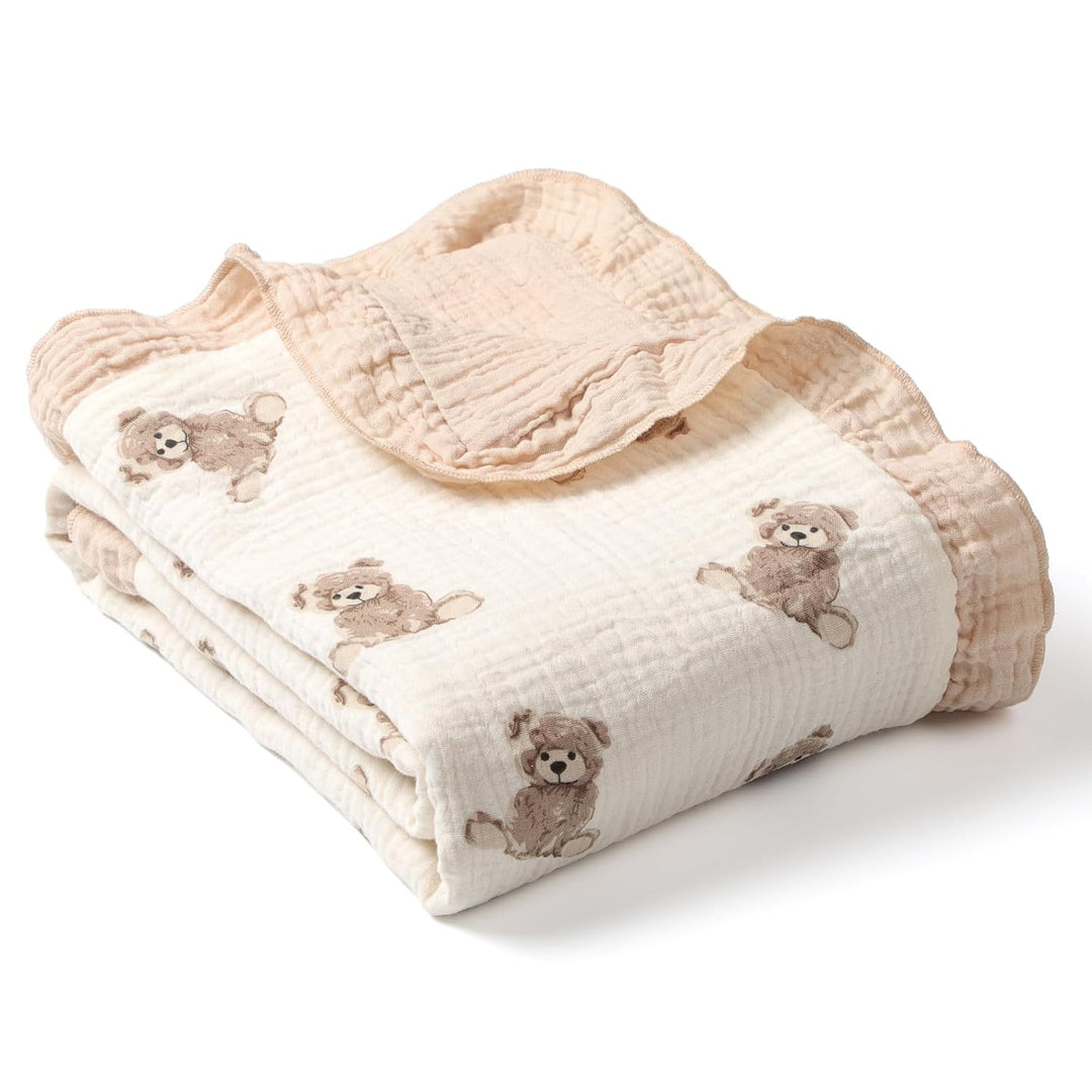 Soft Muslin Baby Blanket with Frill Edging Stornfield