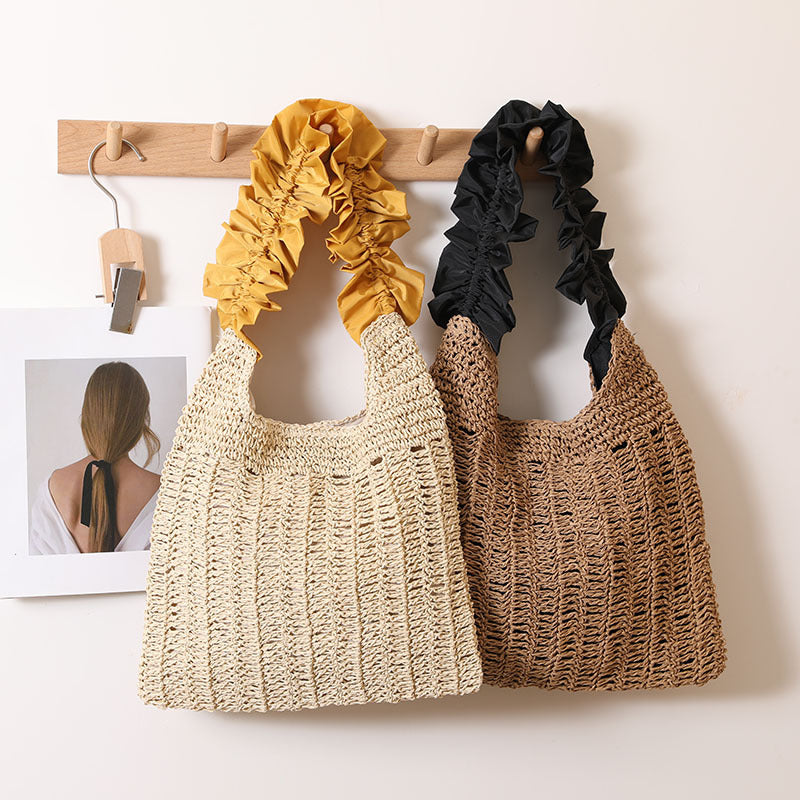 Elegant Handbag with Ruffled Handle Stornfield