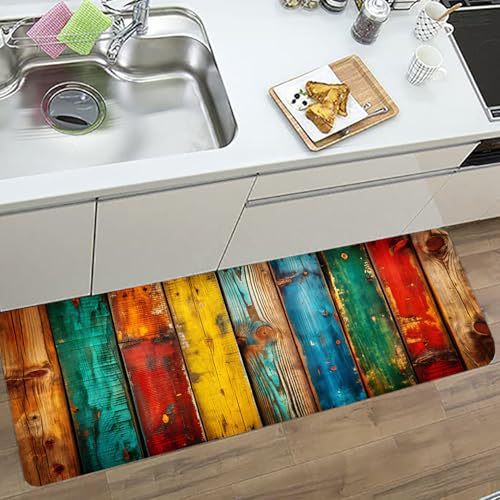 Abstract Pattern Kitchen Runner Mat