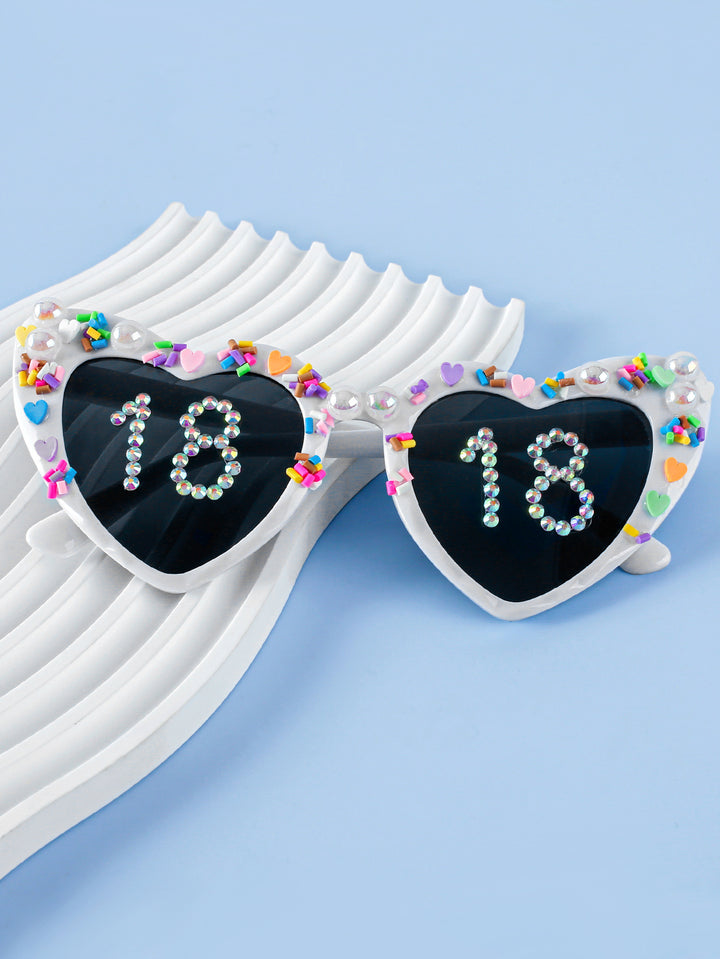 Decorative Celebration Heart-Shaped Sunglasses Stornfield
