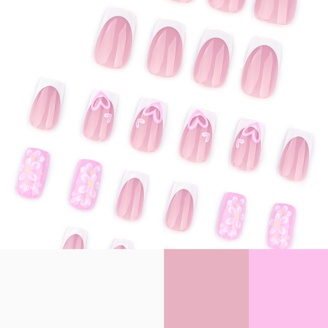 Premium Nail Design with Floral Motifs Stornfield