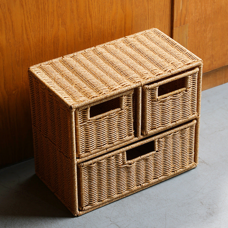 Multi-Drawer Wicker Storage Organizer Stornfield