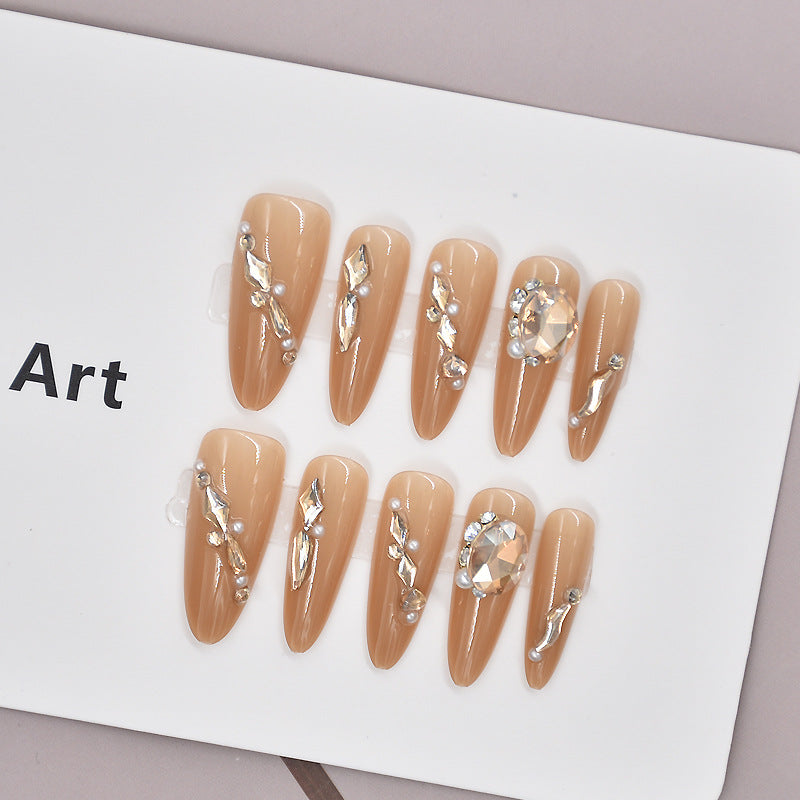 Glamorous Heart-Themed Press-On Nail Set Stornfield
