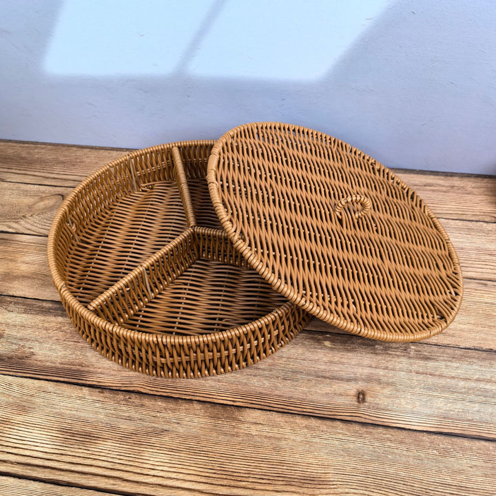 Women’s beef serving basket with four compartments Stornfield