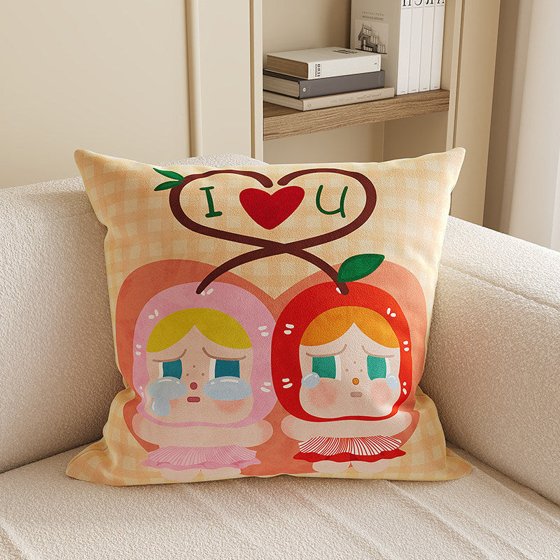 Cute Cartoon Character Throw Pillow