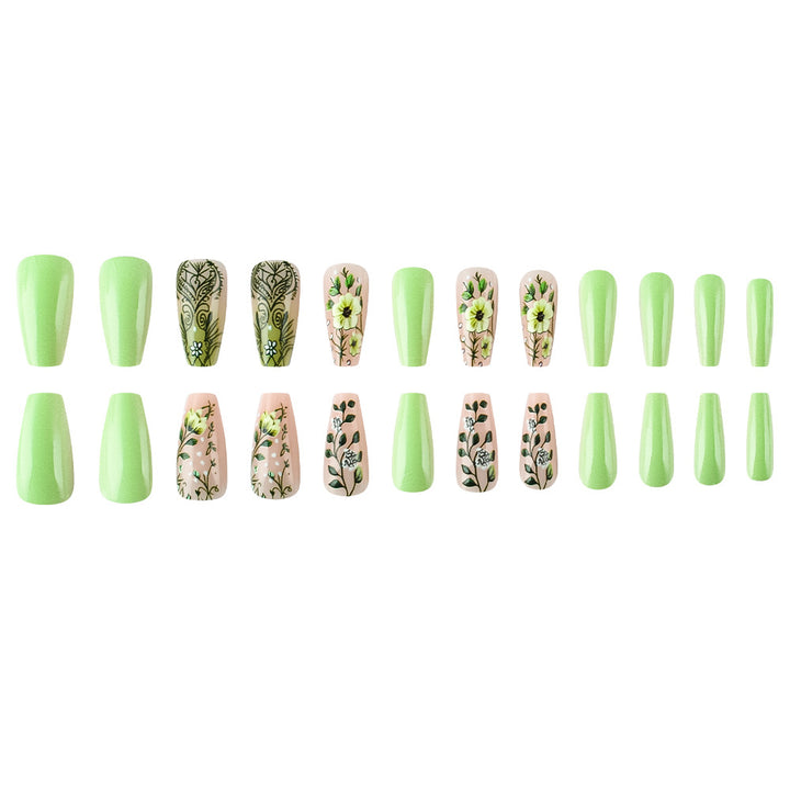 Floral Patterned Gel Nail Art Set Stornfield
