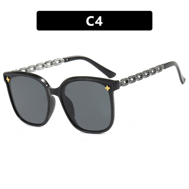Ladies fashionable sunglasses with stylish chain accents Stornfield