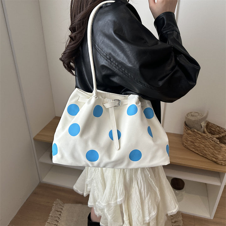 Stylish Polka Dot Patterned Tote Bag