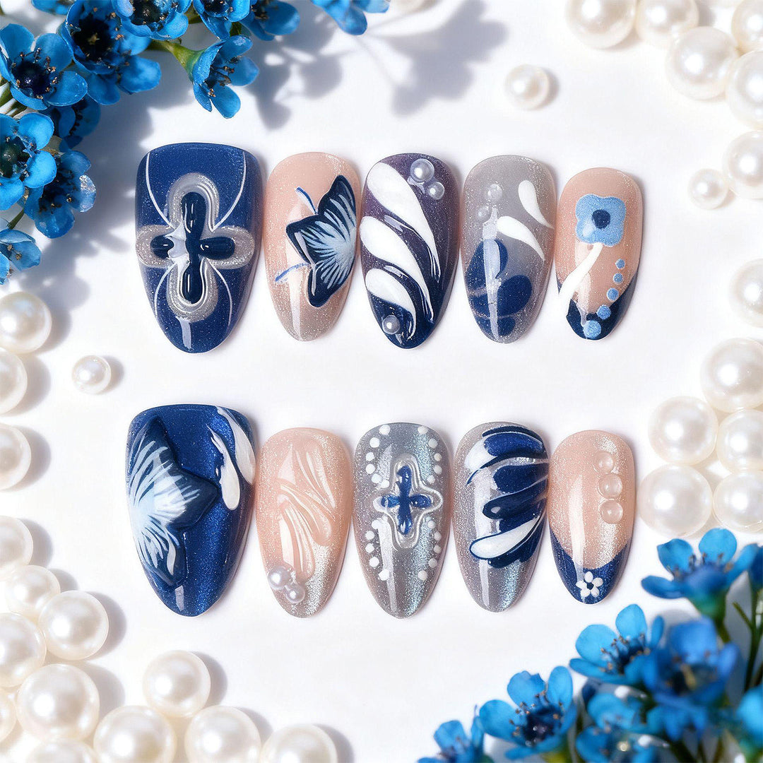 Artistic Marble Nail Art Set