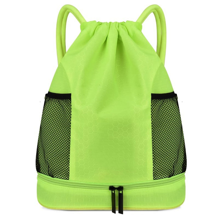 Lightweight Hexagonal Pattern Drawstring Backpack Stornfield