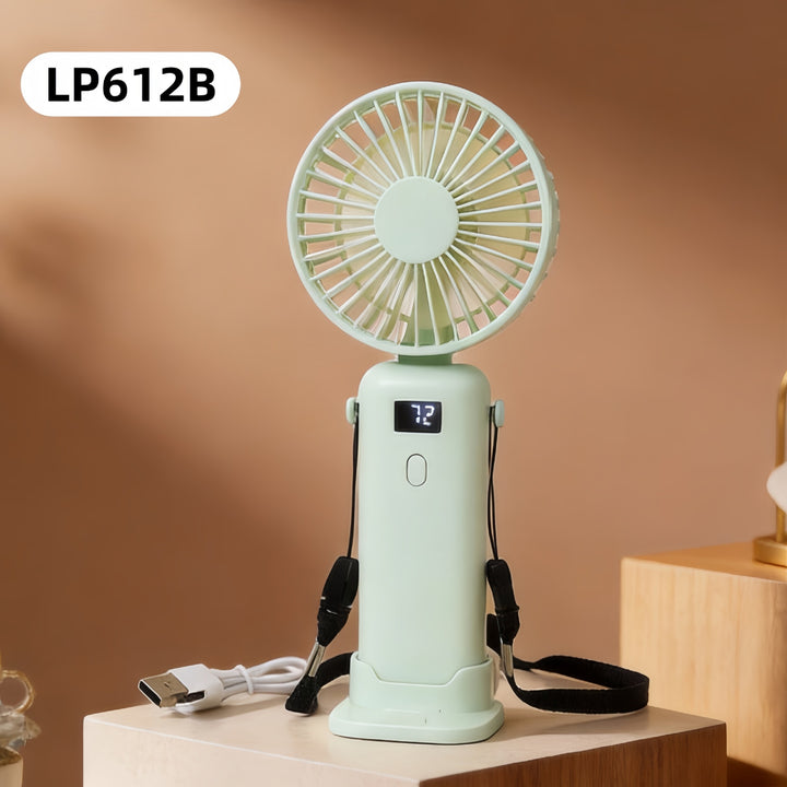 Ladies Portable Hand Fan with USB Charging Function and Ergonomic Design Stornfield