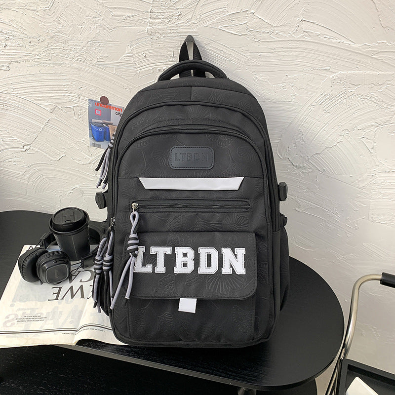 Modern Textured Casual Backpack Stornfield