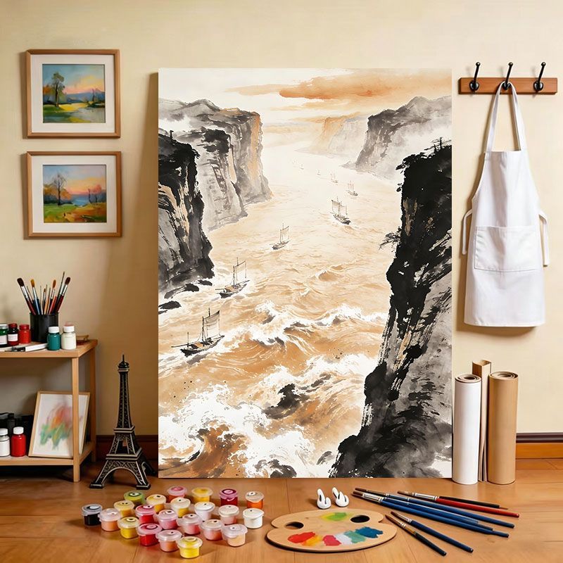 Scenic River Canvas Art Print Stornfield