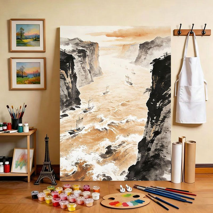 Scenic River Canvas Art Print Stornfield
