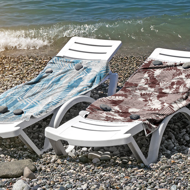 Beach towel made of skin-friendly microfiber with a creative pattern mix Stornfield