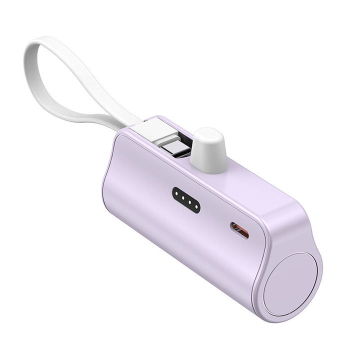 Portable power bank with integrated charging cable and compact design Stornfield