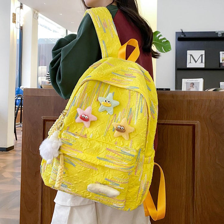 Backpack Made of High-Quality, Colorful Material with Playful Applications Stornfield