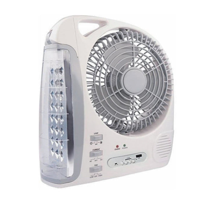 Women's Portable Battery-Powered Fan with Integrated LED Light Stornfield