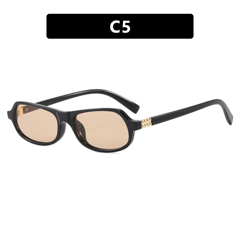 Ladies stylish fashionable sunglasses with golden accents Stornfield