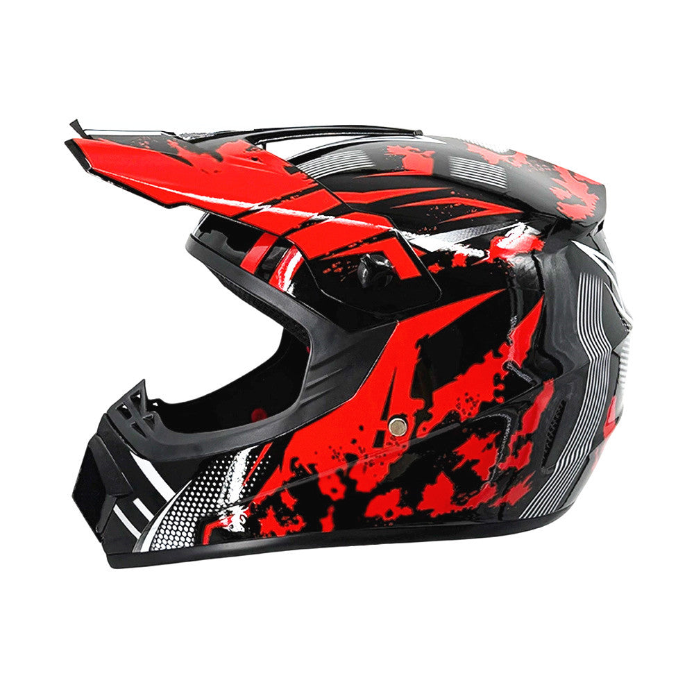 full-face motocross helmet with extended visor and reinforced chin guard Stornfield