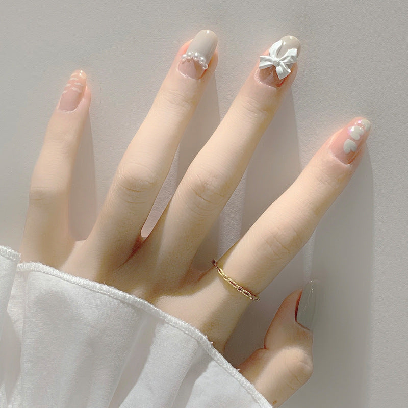 Heart-Themed Press-On Nail Set