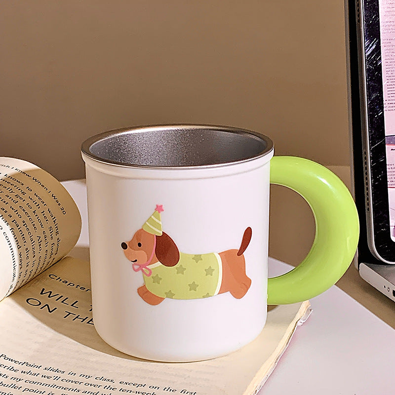 Ceramic mug with playful dog motif Stornfield