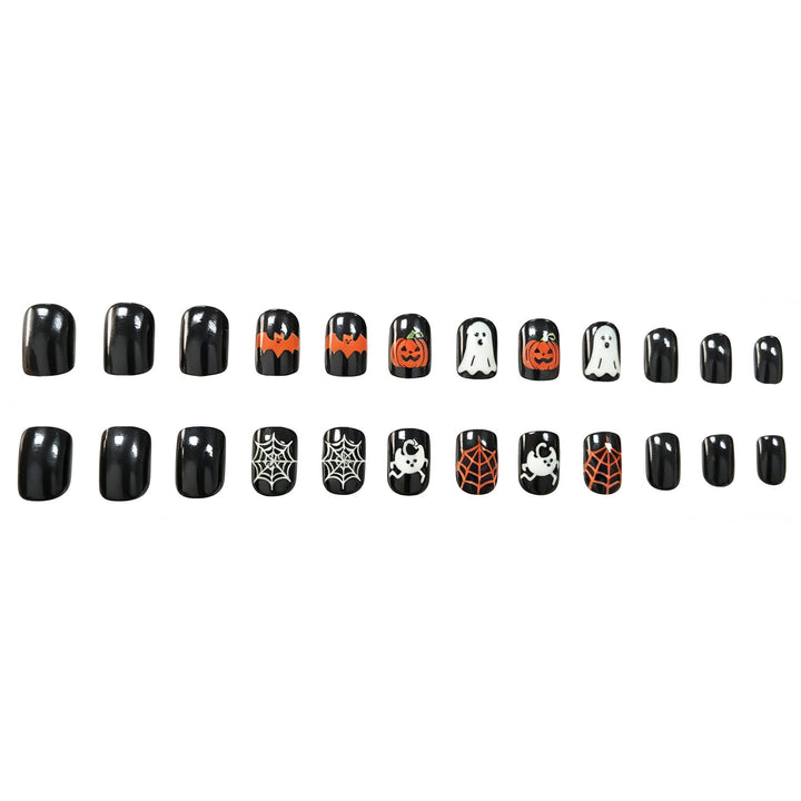 Creative Halloween-Themed Acrylic Nail Art Enhancements Stornfield