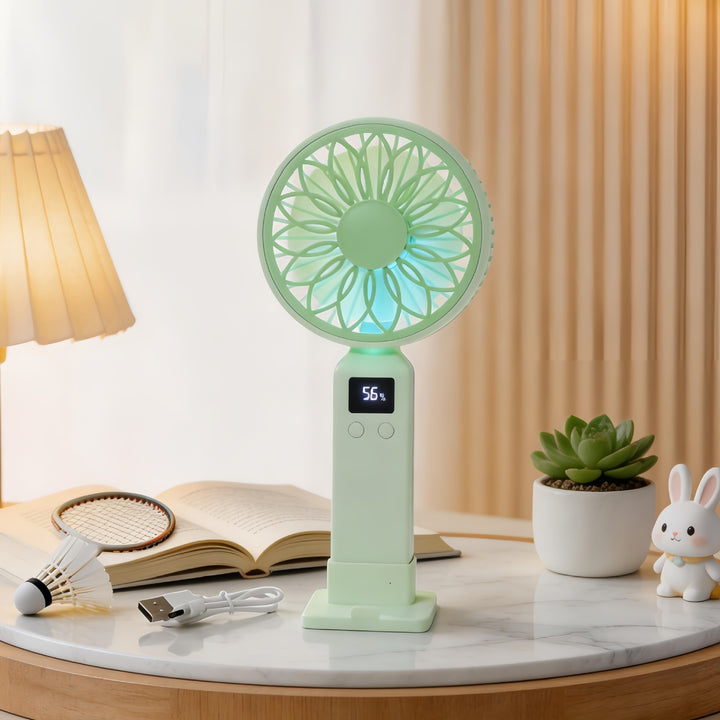 Women Portable Mini Fan with Digital Control Stornfield
