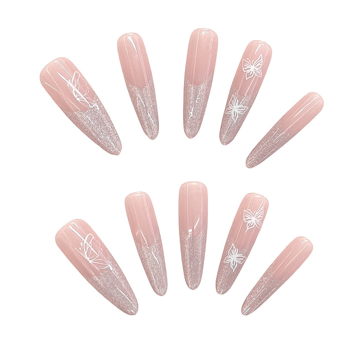 Artistic Floral Press-On Nails Stornfield