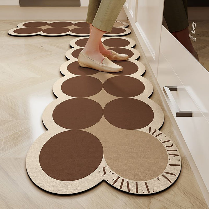 Oversized Geometric Kitchen Runner Mat