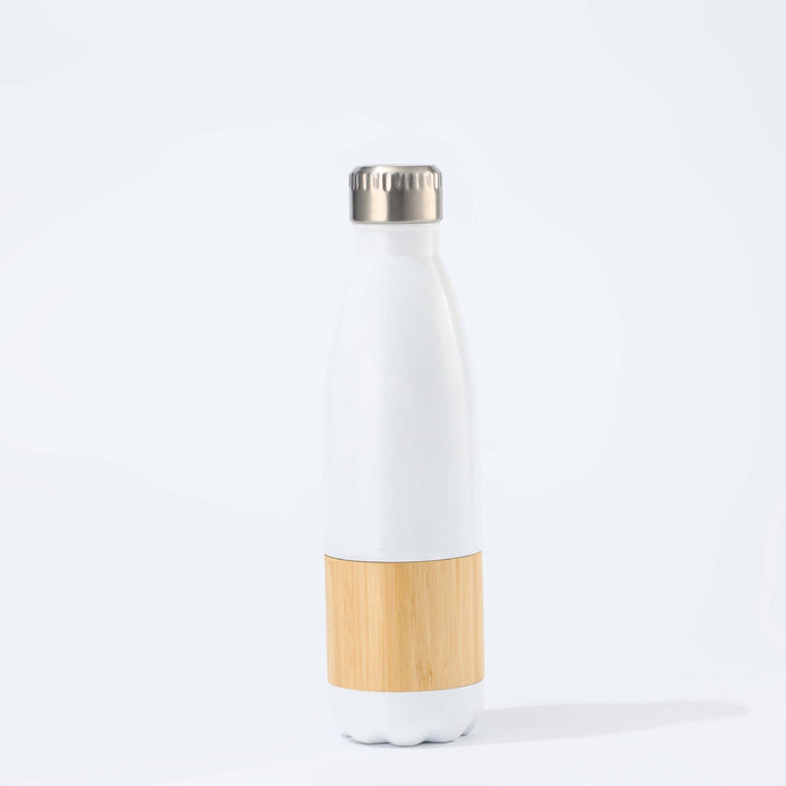 Women Stainless Steel Drinking Bottle with Bamboo Application Stornfield
