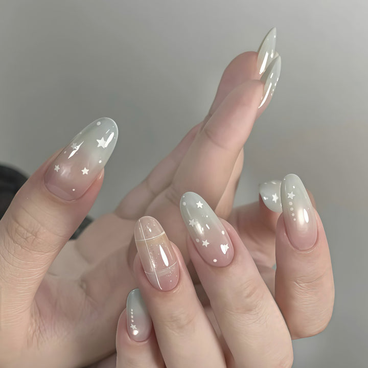 Starry Design Press-On Nail Set
