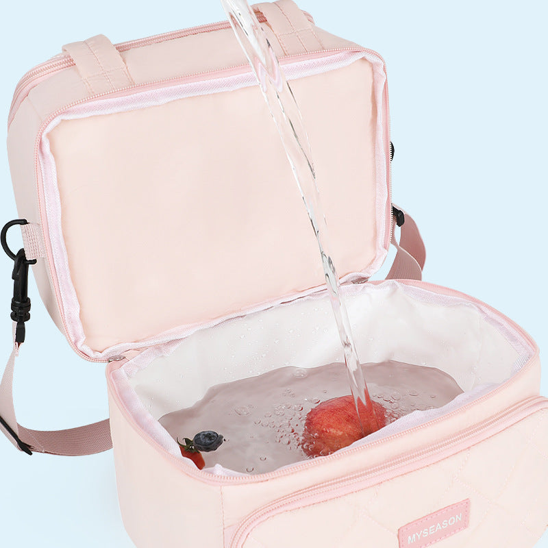 Stylish Quilted Insulated Lunch Tote Stornfield
