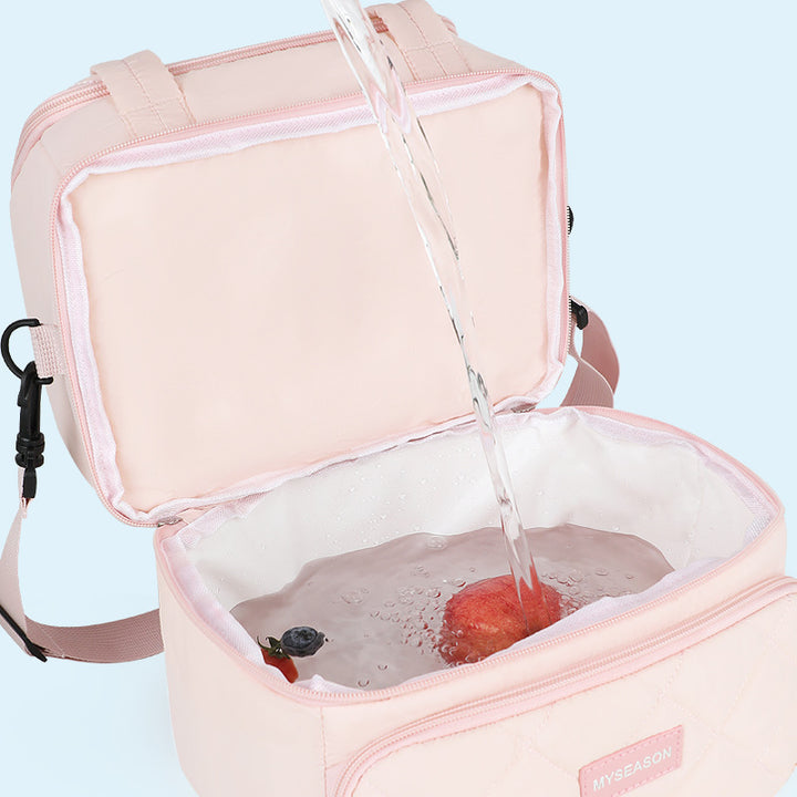 Stylish Quilted Insulated Lunch Tote Stornfield