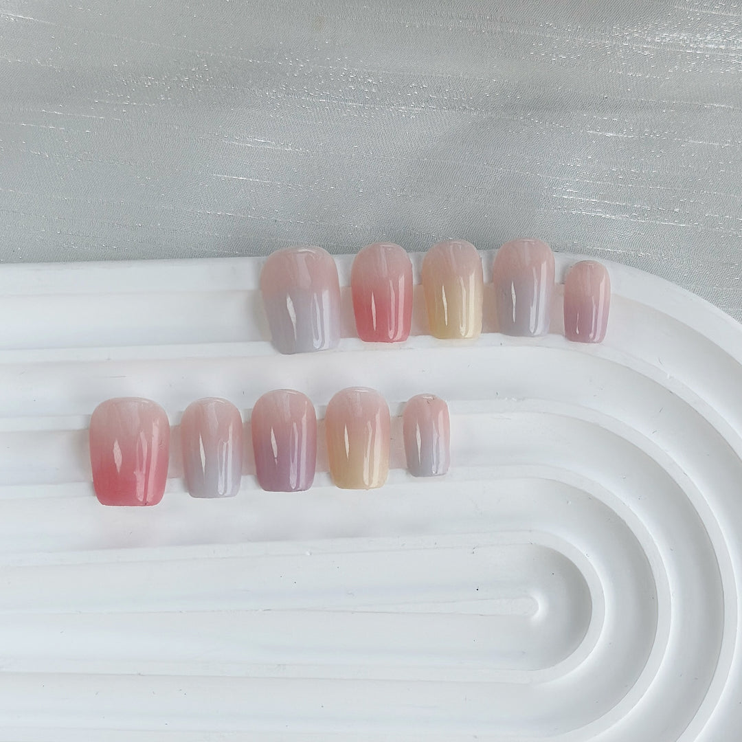 Ombre Press-On Nails Set