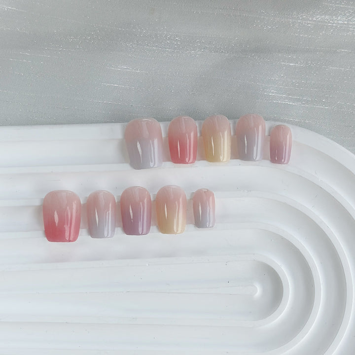 Ombre Press-On Nails Set