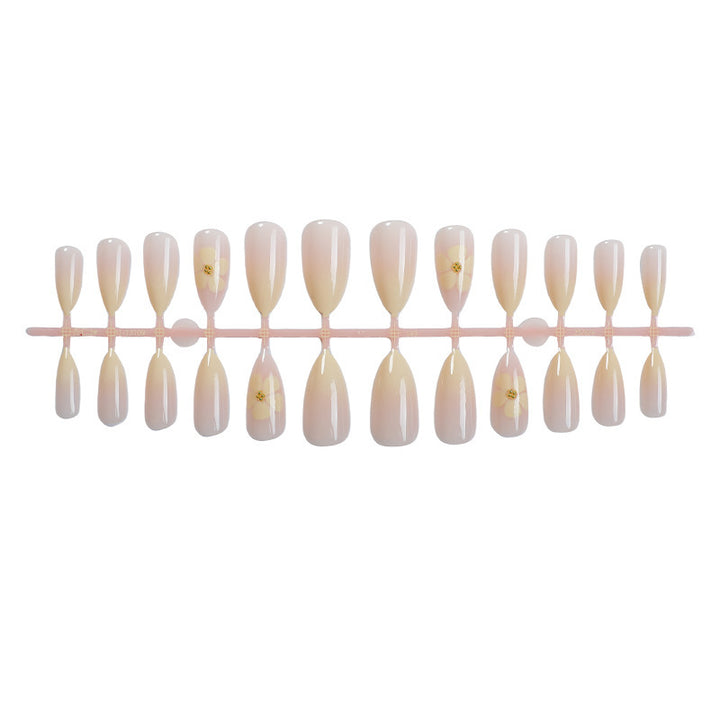 Artificial nail set with delicate floral pattern Stornfield