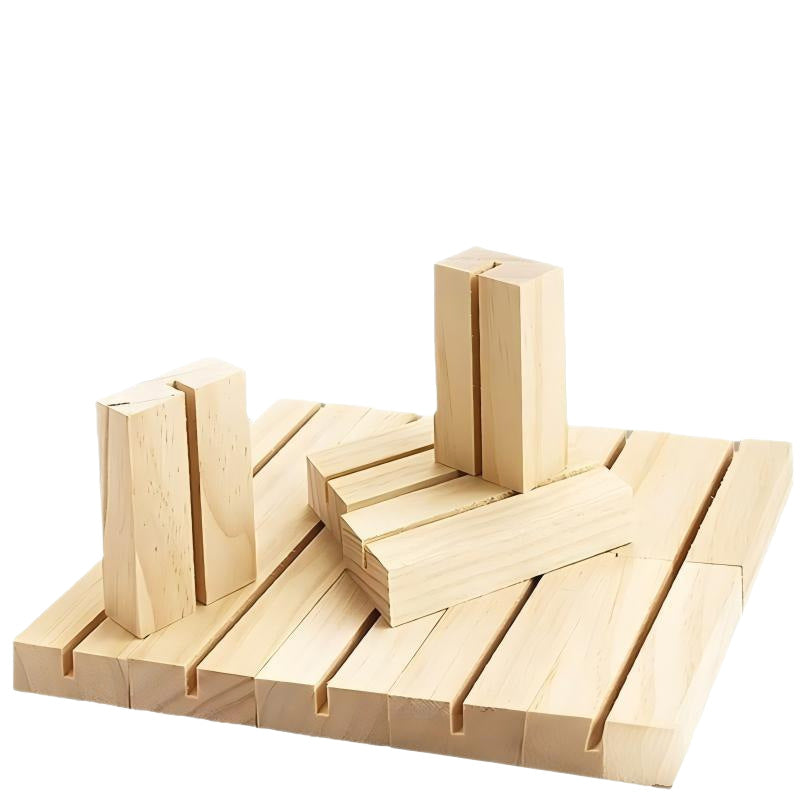 Decorative wood block figure Stornfield