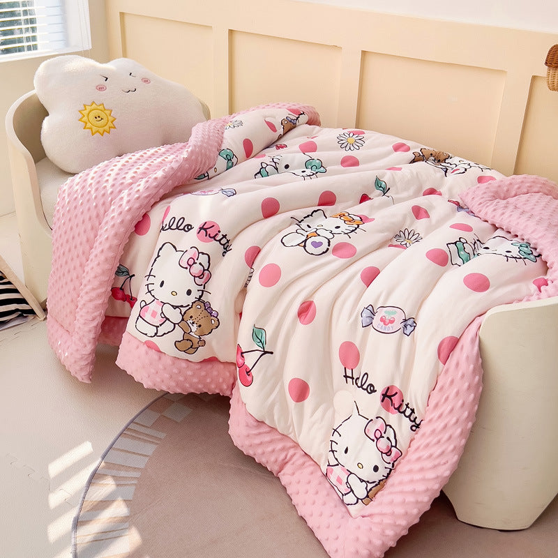 Girls cuddly blanket with versatile animal motif Stornfield
